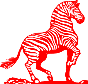 Zebra, Fighting, Threatening, Stripes, Red, Power - Clipart Of Zebra, HD Png Download PNG image with transparent background