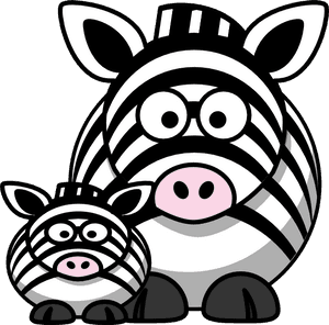 Zebra Mom Clip Art Svg Clip Arts - Cartoon Zebra Clipart Free, HD Png Download PNG image with transparent background