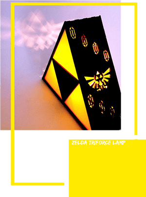 Zelda Triforce Lamp, HD Png Download PNG