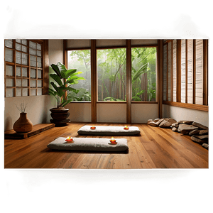 Zen Meditation Room PNG 1 PNG with transparent background