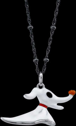 Zero Ghost Dog Pendant Nightmare Before Christmas PNG image with transparent background