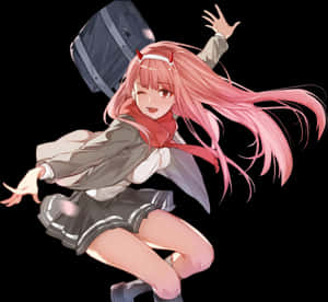 Zerotwo 002 Darling Darlinginthefranxx Franxx Pink - Zero Two Transparent PNG image with transparent background