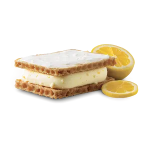 Zesty Lemon Bar Ice Cream Sandwich Png Gqc25 PNG Image