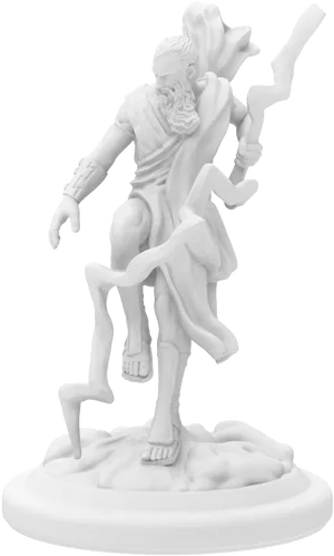 Zeus Greek God Statue PNG Image