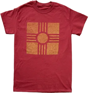 Zia Symbolon Red T Shirt PNG Image