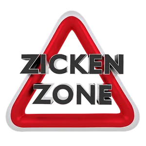 Zicken Zone Traffic Sign PNG Image