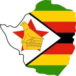 Zimbabwe Flag Outline PNG Image