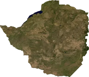 Zimbabwe_ Satellite_ View_ Map PNG Image