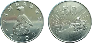 Zimbabwean_ Coin_2002 PNG Image