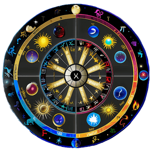 Zodiac Signs and Symbols Chart PNG 84 PNG with transparent background