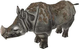 Zoo Tycoon 2 Javan Rhinoceros, HD Png Download PNG image with transparent background