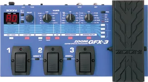 Zoom G F X3 Guitar Effects Processor PNG Image