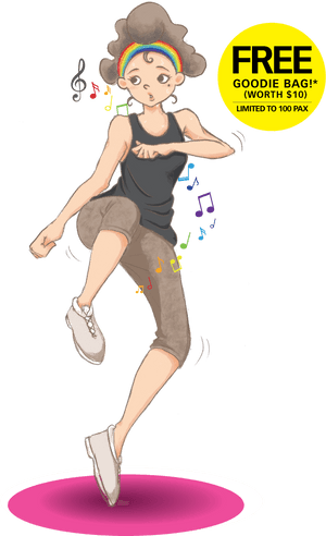 Live Workout Party With Jr Fitness - Cartoon, HD Png Download PNG image with transparent background