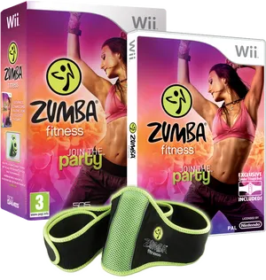 Zumba Fitness Wii Gameand Accessories PNG Image