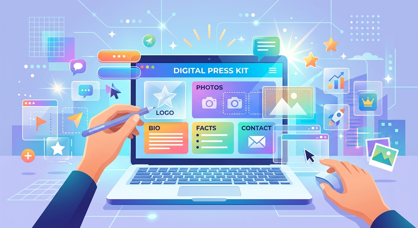 How to Build a Digital Press Kit Using Free Transparent PNG Graphics